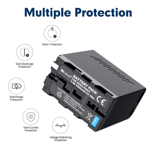 แบตเตอรี่กล้องดิจิตอลความจุสูง 7800mAh สำหรับแบตเตอรี่ <span class=keywords><strong>Sony</strong></span> NP-F990T พร้อมพอร์ตชาร์จ USB C - Product Image 3