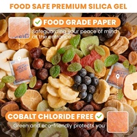 Vrurc Sachets déshydratants en gel de silice avec indicateur de couleur, 5 grammes (55 sachets), absorbeur d'humidité de qualité alimentaire supérieure