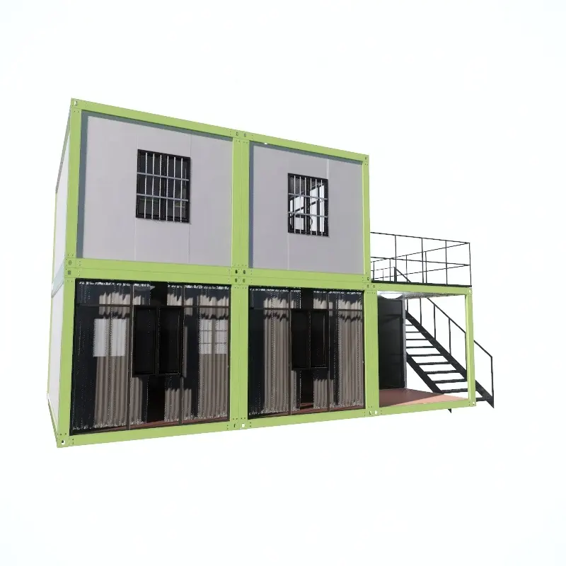 Sang Trọng Vật Liệu Khỏe Mạnh 2 Phòng Ngủ Prefab Nhà Cho Khách Sạn