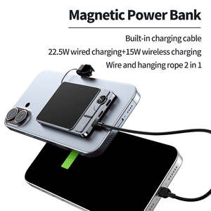 Chargeur de téléphone portable magnétique 2026, <span class=keywords><strong>batterie</strong></span> 10000 mAh, Power Bank sécurisé pour Apple Watch, AirPods, iPhone, <span class=keywords><strong>Mac</strong></span> - Product Image 3