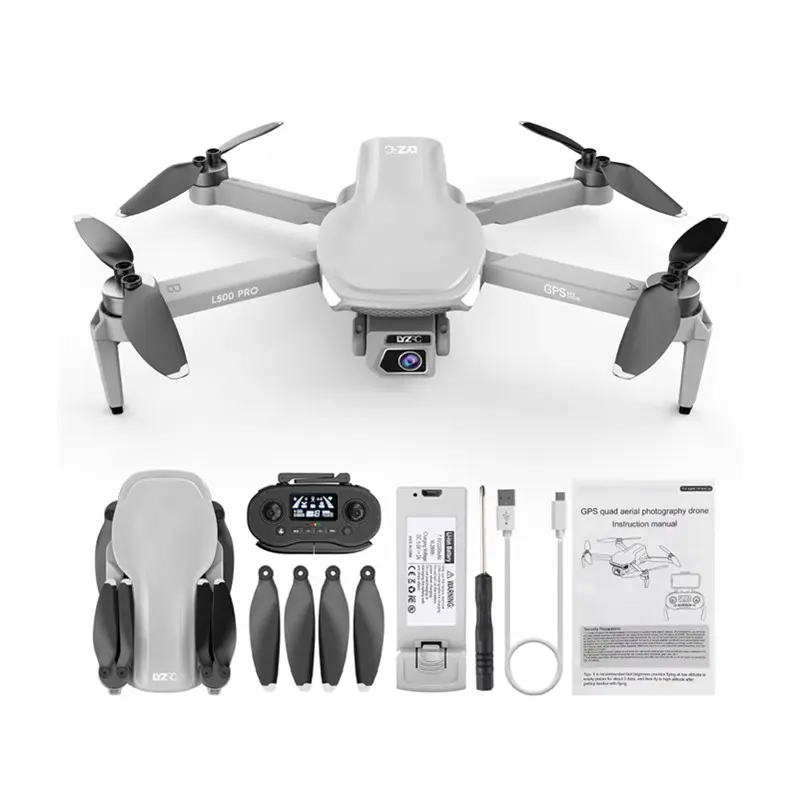 Drone L500 Pro, Drone Kamera 4K GPS 5G WIFI FPV Jarak 1.2Km 4K Drone Kamera Profesional Baru