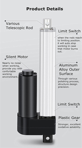 DC 12/<span class=keywords><strong>24V</strong></span> động cơ điện tuyến tính thiết bị truyền động ip1200 2500n Thiết bị truyền động 550 mét đột quỵ Chiều dài 3000 vòng/phút cho massage chăm sóc giường nâng đứng - Product Image 5