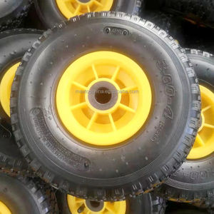 Roues pneumatiques en caoutchouc gonflables Maxtop 10 pouces 3.00-4 (260x85) <span class=keywords><strong>260</strong></span>*85mm <span class=keywords><strong>Roue</strong></span> de remplacement pour brouette chariot - Product Image 1