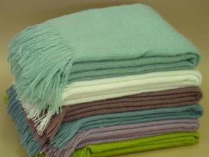 Plaid de canapé en fausse fourrure de mohair à carreaux 100% acrylique - Product Image 6