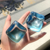 Jouet anti-stress populaire : Cube de gel carré quatre couleurs avec musique, balle de décompression en maltose pour adultes, unisexe