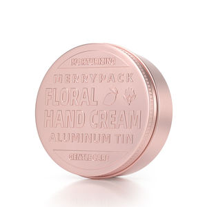 Venta al por mayor, 100g, 100ml, tarro redondo de Metal Rosa mate, lata cosmética, lata de crema para manos, tarro de aluminio para embalaje - Product Image 1