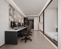 Service de design d'intérieur pour appartements de type boutique, dessin CAO de plan 2D, rendu 3D, visualisation de la décoration