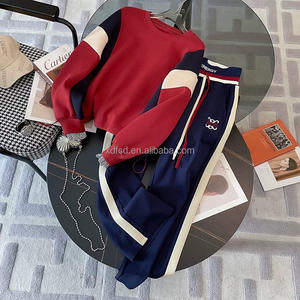 2025 nuevo diseño de gama alta ropa informal para mujer primavera y otoño deportes de ocio Sudadera con capucha pantalones de pierna ancha Conjunto 2 conjuntos - Product Image 3