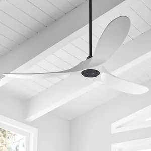 Low Voltage Nordic UAS White Color Wooden Electric DC Motor 110 To 240 Volts House Porch 60 Ceiling Fan With Remote Control