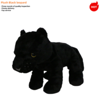 Tiktok vente chaude léopard en peluche panthère Simulation peluche jouets peluche Design moderne pour enfants jouet peluche usine