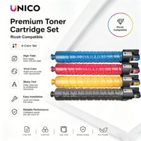 Cartouche de toner couleur UNICO SP C820 compatible SP C821 pour imprimante laser Ricoh SP C820DN C821DN