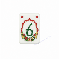 Mahjong américain classique en nacre de haute qualité, 4 couches d'acrylique, 160 pièces, jeu pour 4 personnes, ensemble de tuiles pliables et écologiques