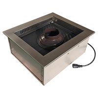 Grill électrique rotatif intelligent Pinnovo en libre-service, barbecue, rôtissoire pour la cuisine en restaurant