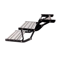 Équipements de voyage de luxe Escaliers de camping-car rétractables en 2 étapes en alliage d'aluminium Marches antidérapantes pour camping-car