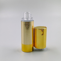 Flacon pompe sans air en or pour cosmétiques de luxe, 15ML, 20ML, 30ML, 50ML, PPWR recyclable, écologique