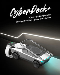 Qi2 Pickup Truck Cybertruck Multi-function 3In1 Magnetic 15W Fast Wireless <strong>Charger</strong> Desktop for Mobile Phone Earphones Watch - Product Image 4