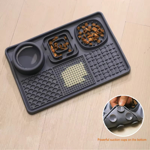 Top Rankings Silicone <b>Pet</b> Licking Mat Cat Dog Slow Food Bowl Feeding Mat Suction Cup Folding <b>Pet</b> Food Placemat - Product Image 4
