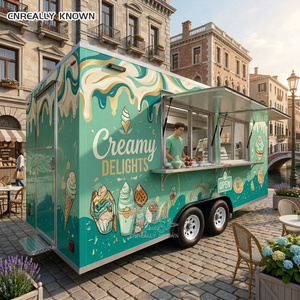 Outdoor Pizza Trailer Modern Hot Dog Food Truck DOT Certified Dessert Full <b>Kitchen</b> - Product Image 2