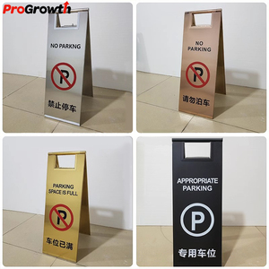 Panneau de signalisation pliable en acier inoxydable pour hôtel et restaurant, panneau d'avertissement de sol mouillé, panneau d'interdiction de stationnement - Product Image 4