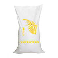 Tela de bolsa tejida PP en rollo para hacer 5 kg 10 kg 20kg 25 kg 50 kg arroz maíz embalaje saco de polipropileno 100kg para la venta