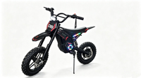 Moto tout-terrain électrique pour enfants en gros, 36V 350W/500W, avec pneus gonflables de 14 pouces et double suspension, idéale pour le marché des cadeaux