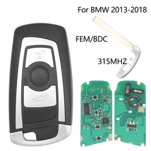 Porte-clés à distance 3 boutons pour 5 7 F Series FEM / BDC,CAS4,CAS4 + 2012-2018 YGOHUF5662/YGOHUF5767 315/433/868Mhz Nouveau - Product Image 2