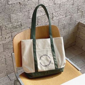 Sac fourre-tout en tissu écologique avec logo personnalisé, sac à bandoulière en toile pour étudiant, sac à bandoulière en toile de coton avec poche et fermeture éclair - Product Image 2