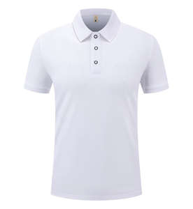 Chemise de tennis en piqué de coton à manches courtes pour hommes, vêtements élégants et décontractés, polo de golf - Product Image 1
