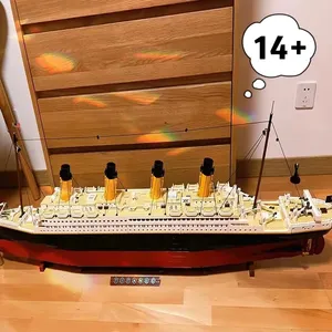 Modelo de Barco Crucero Titanic Gigante de 9090 Piezas, Bloques de Construcción de Plástico ABS, Juguete de Construcción, Decoración para el Hogar, Set de Ensamblaje - Product Image 4