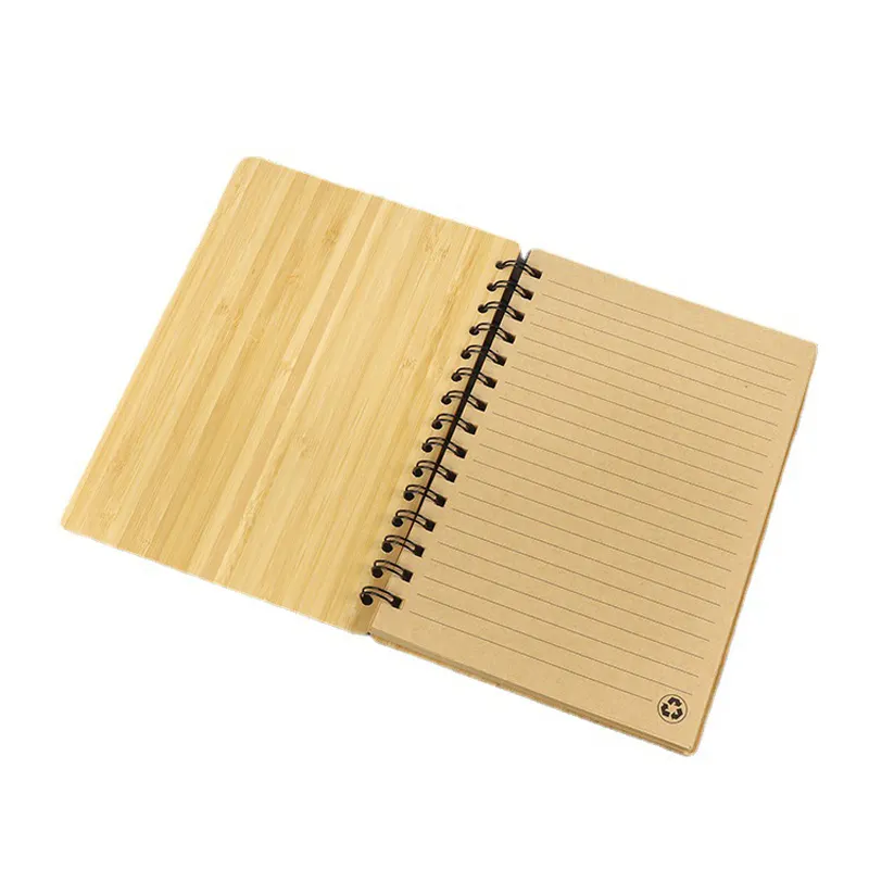 Jurnal harian sampul bambu daur ulang ramah lingkungan mudah terurai buku catatan hadiah bisnis kantor kustom