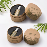 Tube rond rigide avec logo personnalisé, imprimé sur mesure pour flacons de parfum, emballage cadeau, qualité de luxe