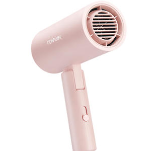 CONFU Haartrockner Föhn mit Diffusor-Bürste für Frauen mit dickem Haar, Ionen-Haartrockner, klappbarer Griff (Babyrosa) - Product Image 2