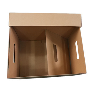 Vente directe du fabricant de boîtes <span class=keywords><strong>en</strong></span> carton ondulé <span class=keywords><strong>en</strong></span> cuir de vache personnalisées avec couvercles pour le tri des dossiers et le stockage des marchandises - Product Image 2