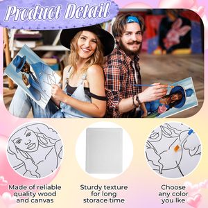 Kit <span class=keywords><strong>de</strong></span> <span class=keywords><strong>Peinture</strong></span> DIY Panwenbo sur Toile Pré-imprimée 8 x 10 Pouces pour Adultes – Toile Pré-dessinée « Afro Queen » pour <span class=keywords><strong>Peinture</strong></span> - Product Image 5