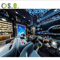 Moderne Nachtclub Bar Theke Sofa Lounge Möbel Nachtclub Innen architektur Shisha Bar Lounge Sitz kabine KTV Bank Couch