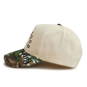 Gorra de malla vintage de 5 paneles para camionero, personalizada al por mayor, con parche bordado, para camping y aventura al aire libre, ajustable, 100% algodón ecológico - Product Image 5