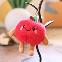 Porte-clés pendentif mignon fruit pomme banane mangue Dragon fruit coton peluche jouet Dolum sac pendentif