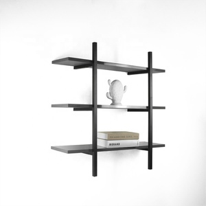 מתכת קיר מדף ספרים DIY שילוב הר צף מדפים עם ברגים - Product Image 3