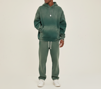 Hoodie unisexe épais délavé, teint par pulvérisation, effet vieilli, coupe ample, délavé à l'acide, tendance, personnalisable