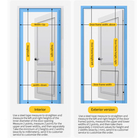 Puerta Plegable Transparente Impermeable con Panel de Cristal Plástico y Marco de Aluminio para Cocina, Dormitorio y Baño