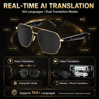 Lunettes de traduction IA en temps réel en TR, avec traduction vocale et vidéo pour la musique, interprétation simultanée sans modèle préprogrammé
