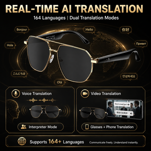 Gafas <span class=keywords><strong>de</strong></span> Traducción con IA Nexlenz NL-F3, Traducción <span class=keywords><strong>de</strong></span> Voz y Video en Tiempo Real <span class=keywords><strong>para</strong></span> <span class=keywords><strong>Música</strong></span>, Modelo <span class=keywords><strong>de</strong></span> IA Gratuito, Interpretación Simultánea - Product Image 3