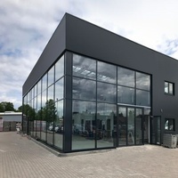 Edificio de Estructura de Acero Ligero de Gran Envergadura, Moderno y de Buena Calidad, para Centro Comercial y Sala de Exposiciones Prefabricada