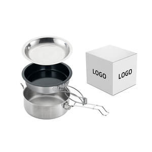 Juego de Utensilios de Cocina Ultraligeros para Acampar, <span class=keywords><strong>Accesorios</strong></span> de <span class=keywords><strong>Campamento</strong></span>, Juego de Ollas y Sartenes - Product Image 4