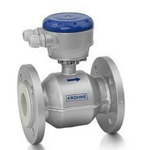 เครื่องวัดการไหลแบบแม่เหล็กไฟฟ้า Krohne Optiflux2050 1-10000 ลิตรต่อนาที แบบเชื่อมต่อหน้าแปลน สำหรับของเหลวที่เป็นอิเล็กทรอนิกส์ - Product Image 1