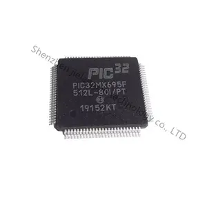 PIC32MX695F512L-80I/PF mới ban đầu IC Mạch tích hợp chip MCU/MPU/Soc pic32mx695f512l