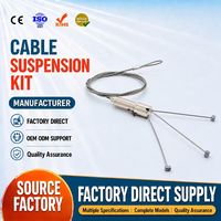 Kit de suspension en câble métallique à trois pieds pour système d'éclairage suspendu, accessoire pour support de lampe extérieure