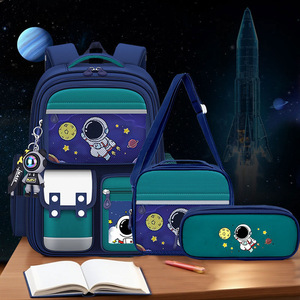 Conjunto de Mochila Escolar con Diseño de Astronauta <span class=keywords><strong>para</strong></span> Estudiantes de Primaria, Mochila <span class=keywords><strong>para</strong></span> Niños y <span class=keywords><strong>Niñas</strong></span> de 1.º a 6.º Grado - Product Image 1