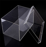 Boîte de baskets transparentes en plexiglas, avec couvercle, pour le stockage de chaussures