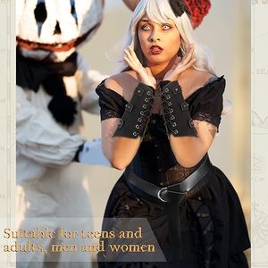 Armatura Medievale in Finta Pelle per Spalla Singola, Protezioni per Braccia Unisex per Adulti, Costume di Halloween, Cosplay, Festa - Product Image 4